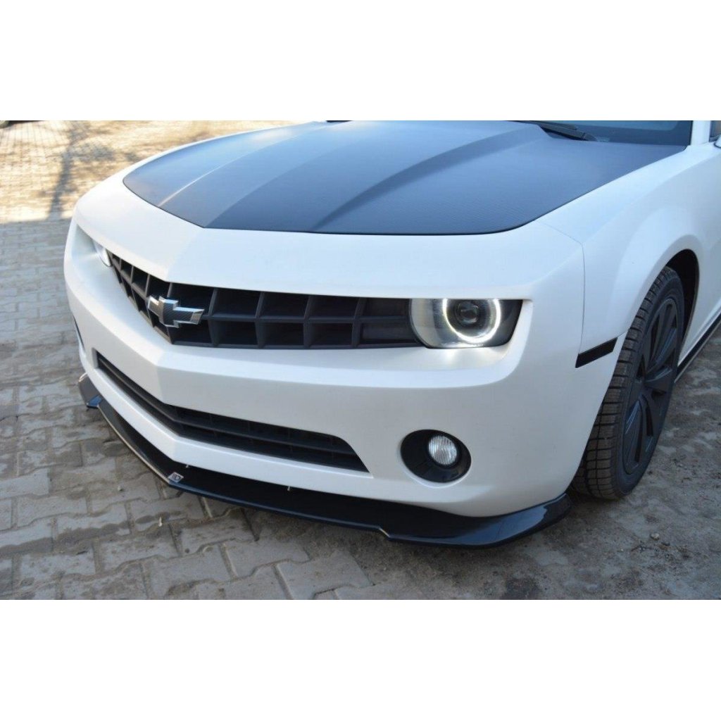 Maxton Design spoiler pod přední nárazník pro Chevrolet Camaro 5/US, černý lesklý plast ABS