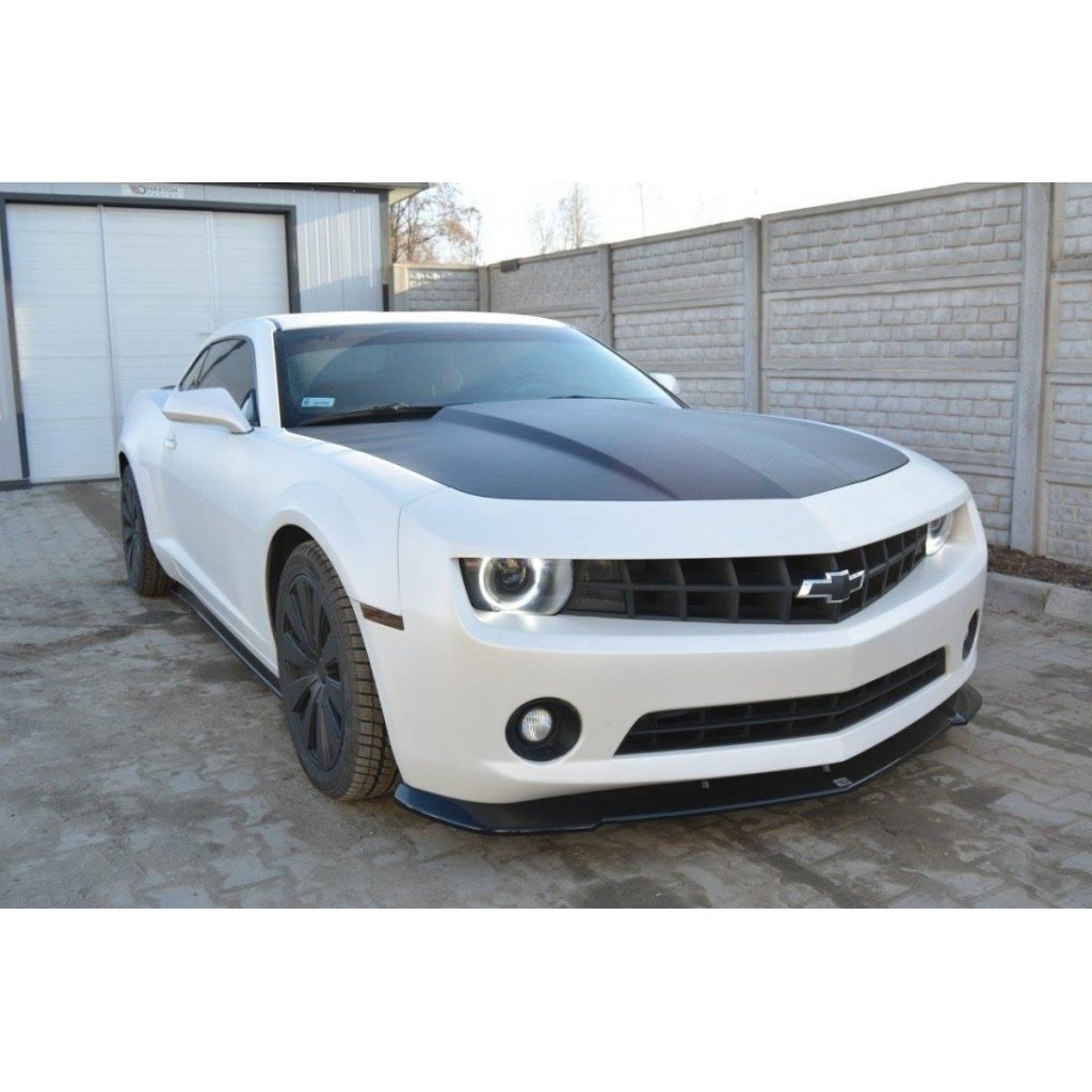 Maxton Design spoiler pod přední nárazník pro Chevrolet Camaro 5/US, černý lesklý plast ABS