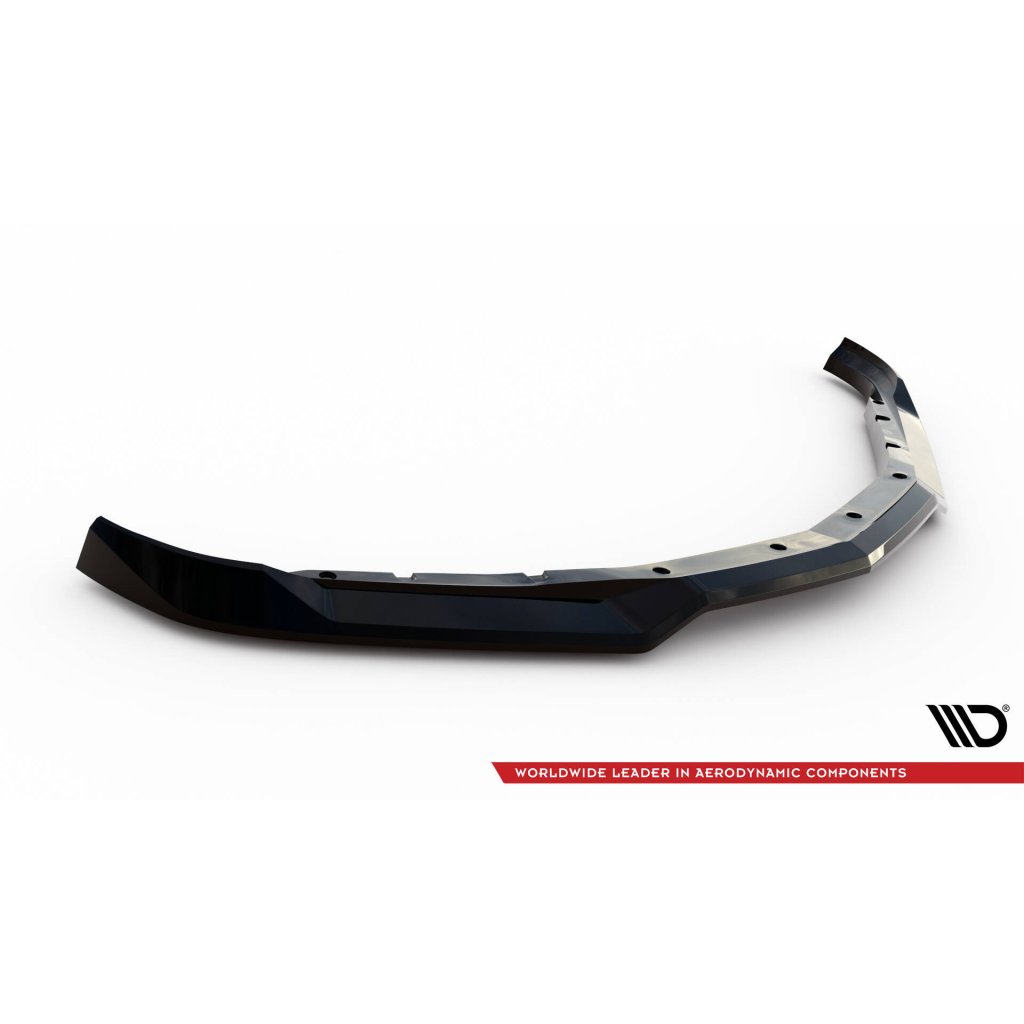 Maxton Design spoiler pod přední nárazník pro Chevrolet Camaro SS Mk6 Facelift, černý lesklý plast ABS