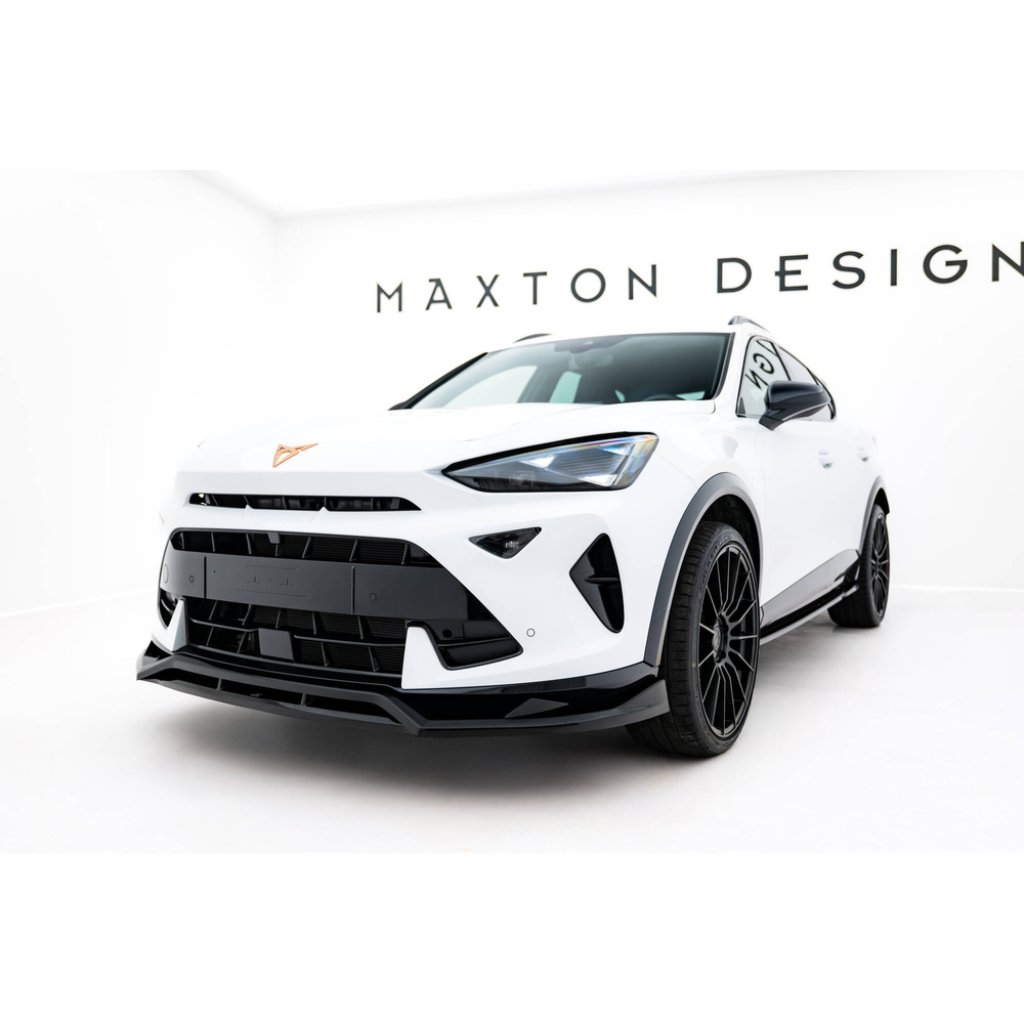 Maxton Design spoiler pod přední nárazník pro Cupra Formentor Mk1 Facelift, černý lesklý plast ABS