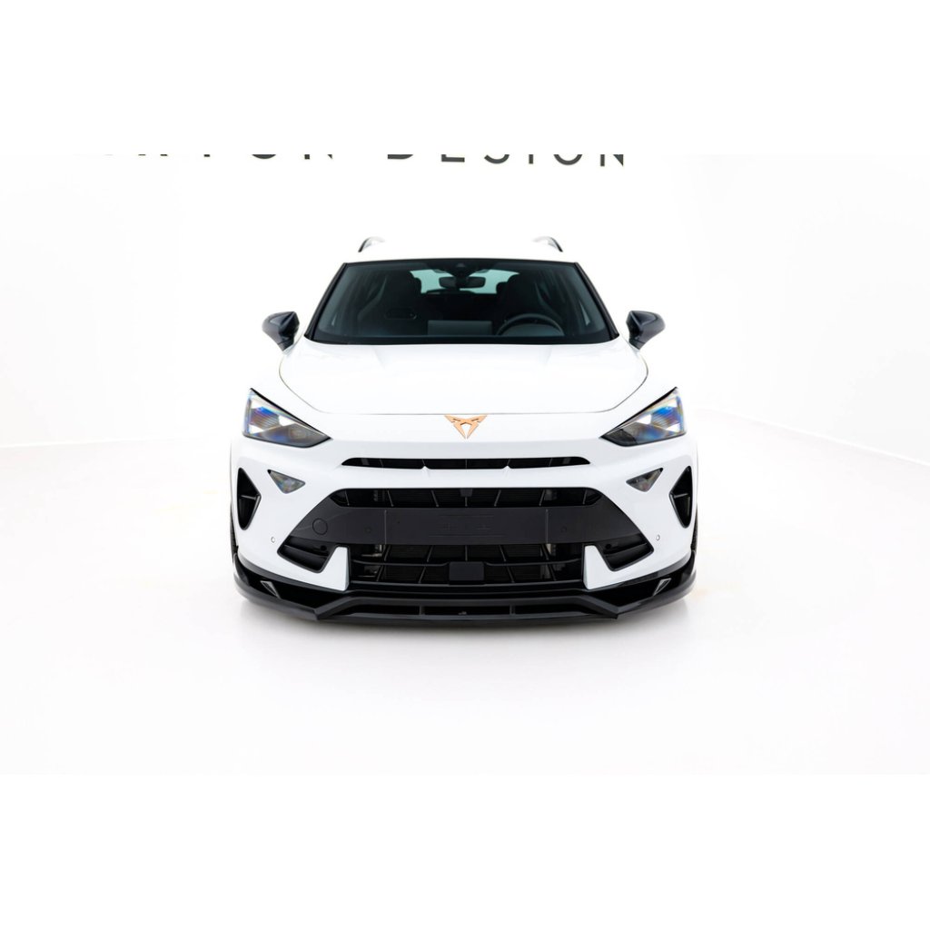 Maxton Design spoiler pod přední nárazník pro Cupra Formentor Mk1 Facelift, černý lesklý plast ABS
