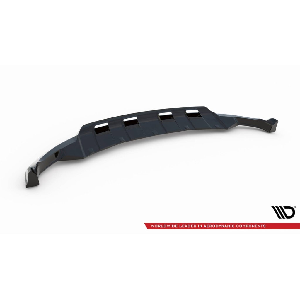 Maxton Design spoiler pod přední nárazník pro Ford Explorer XLT Mk6, černý lesklý plast ABS