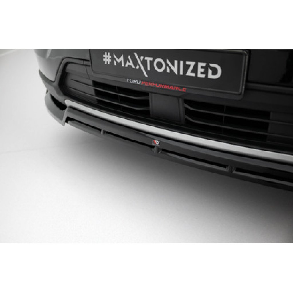 Maxton Design spoiler pod přední nárazník pro Ford Explorer XLT Mk6, černý lesklý plast ABS