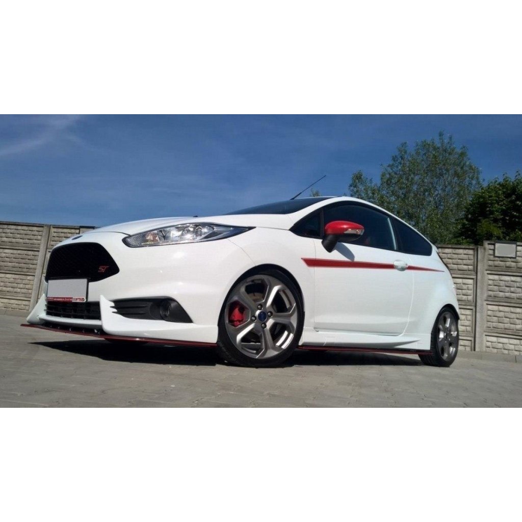 Maxton Design spoiler pod přední nárazník pro Ford Fiesta ST Mk7 Facelift, carbon-Look,Fit Maxton Design Bumper