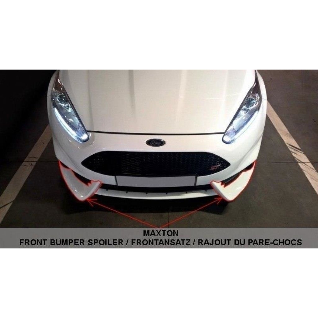Maxton Design spoiler pod přední nárazník pro Ford Fiesta ST Mk7 Facelift, carbon-Look,Fit Maxton Design Bumper