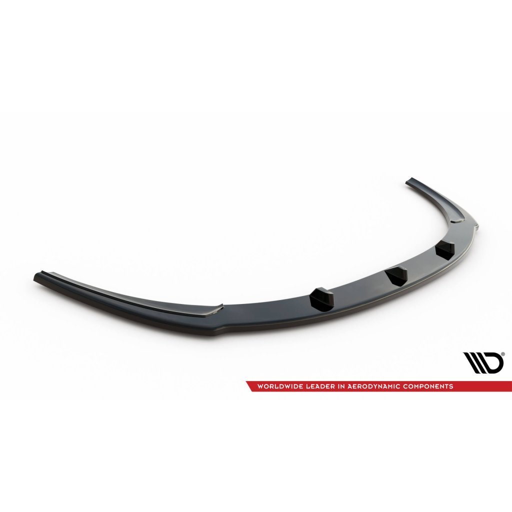 Maxton Design spoiler pod přední nárazník pro Ford Focus ST Mk2 Facelift, černý lesklý plast ABS