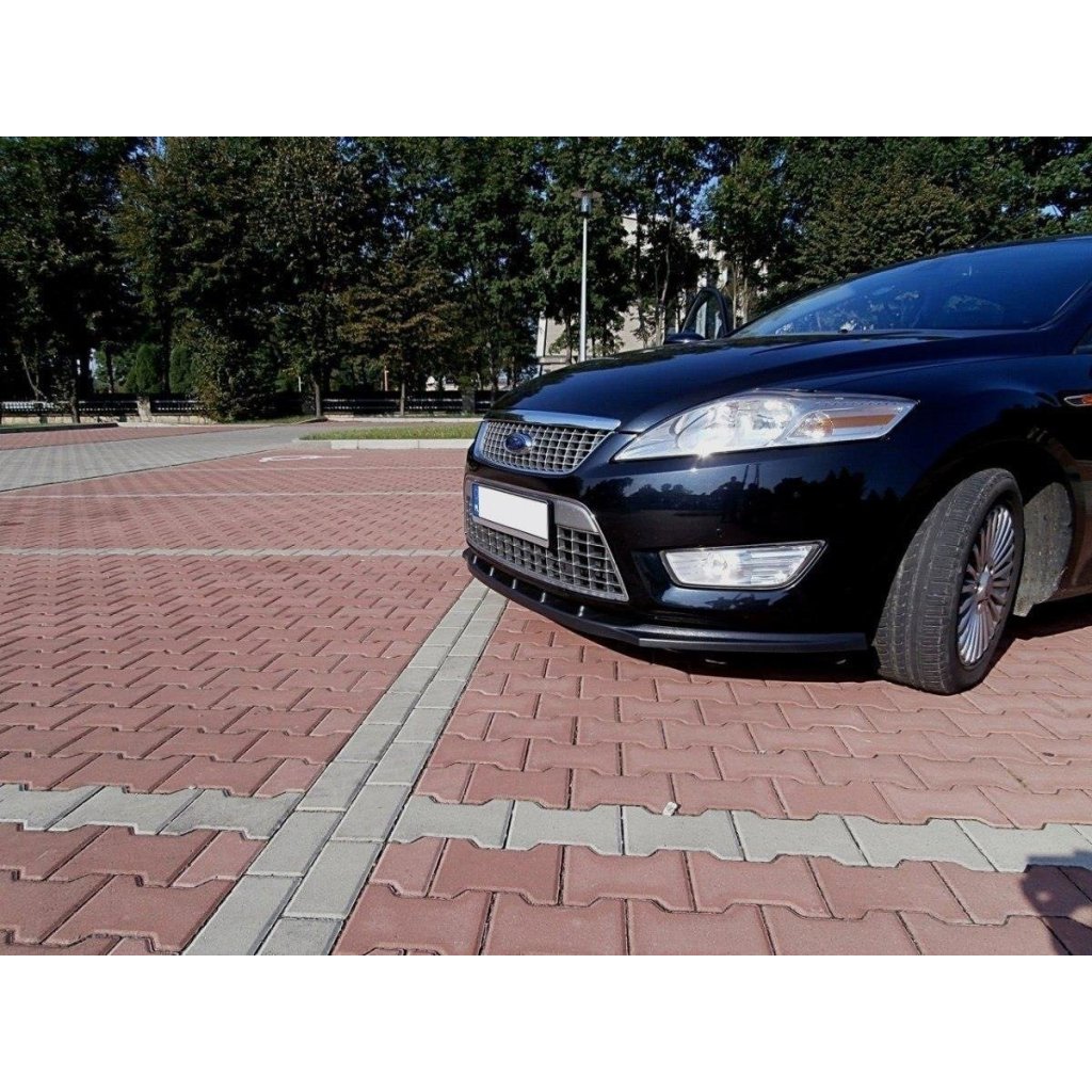 Maxton Design spoiler pod přední nárazník pro Ford Mondeo Mk4, černý lesklý plast ABS