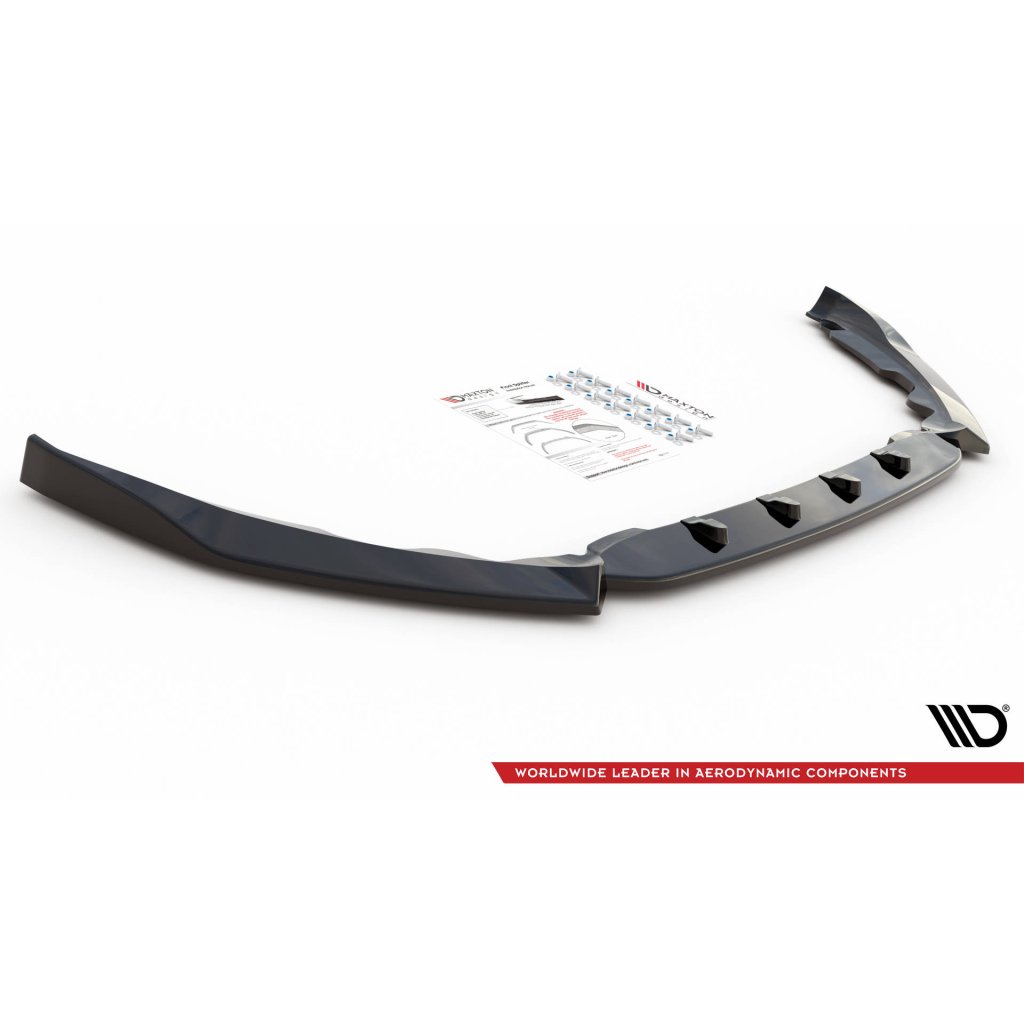 Maxton Design spoiler pod přední nárazník pro Ford Mondeo Mk5, černý lesklý plast ABS