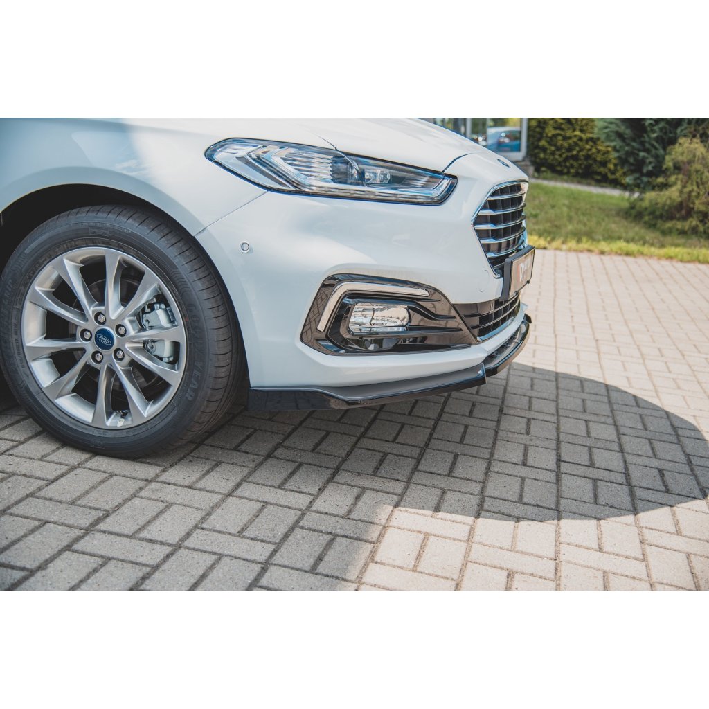 Maxton Design spoiler pod přední nárazník pro Ford Mondeo Mk5, černý lesklý plast ABS, Facelift