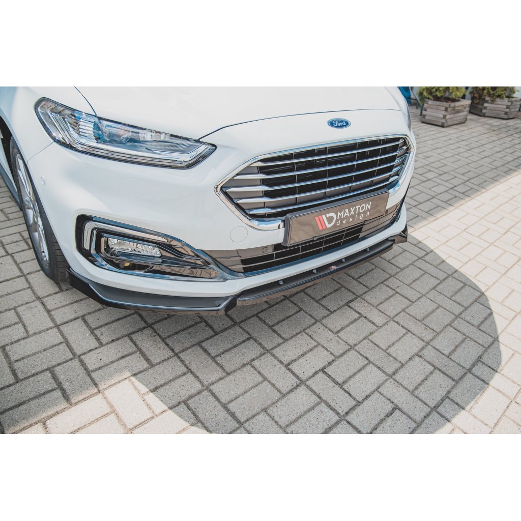 Maxton Design spoiler pod přední nárazník pro Ford Mondeo Mk5, černý lesklý plast ABS, Facelift