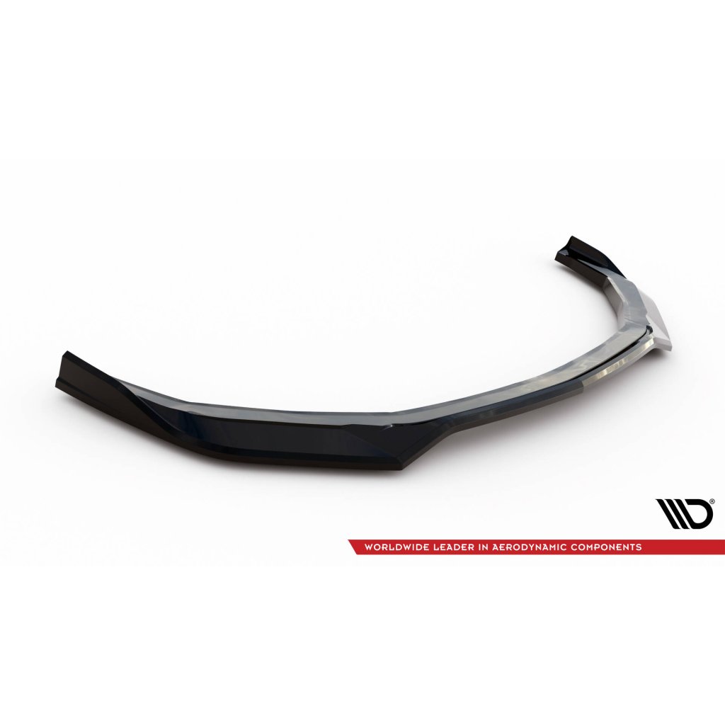 Maxton Design spoiler pod přední nárazník pro Ford Mustang Mk7 GT, černý lesklý plast ABS