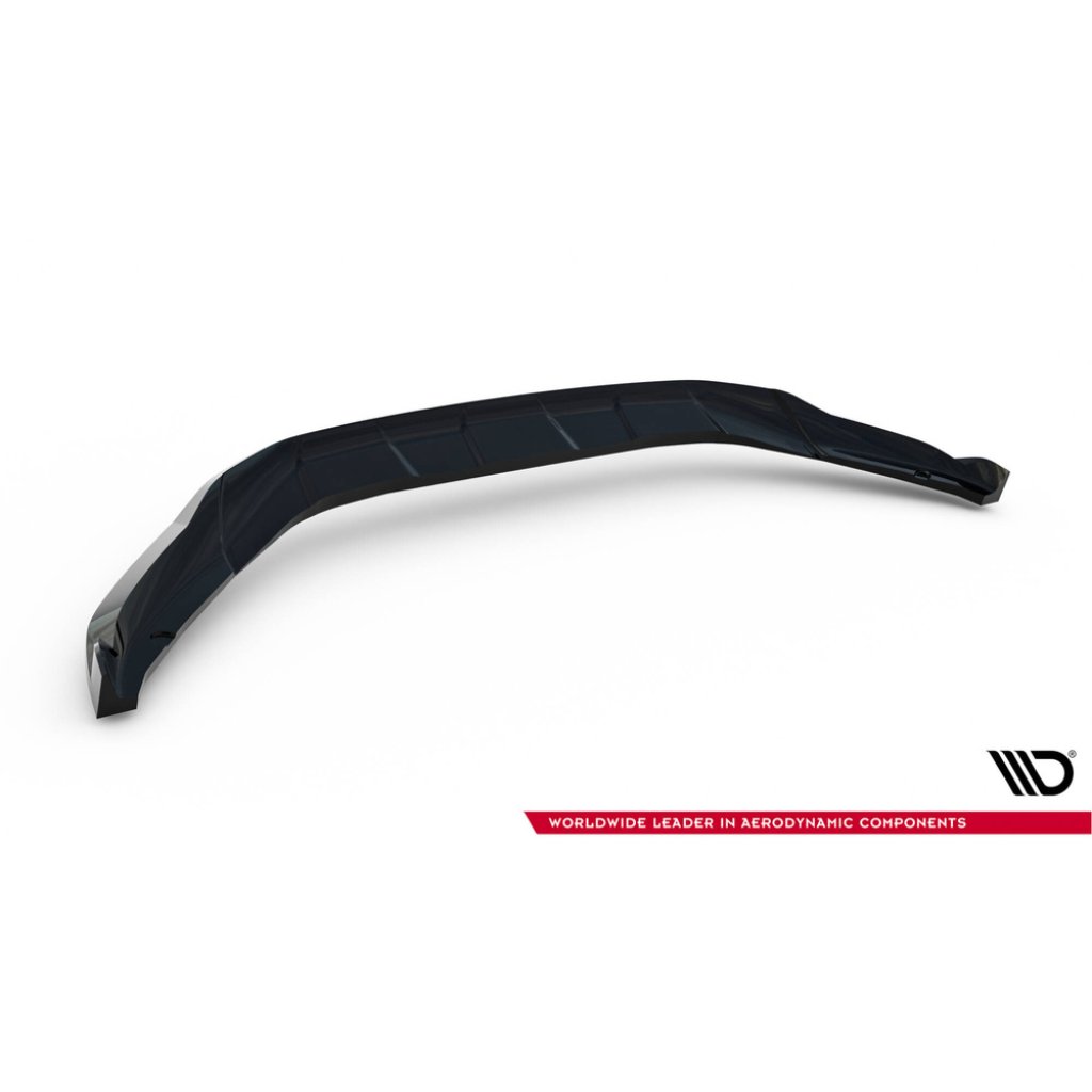 Maxton Design spoiler pod přední nárazník pro Ford Tourneo Courier Mk2, černý lesklý plast ABS