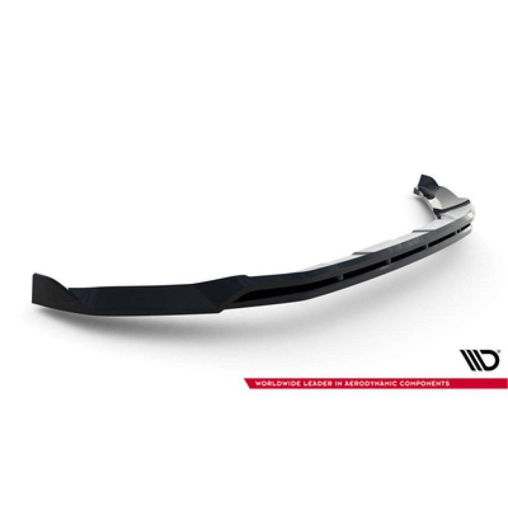 Maxton Design spoiler pod přední nárazník pro Ford Tourneo Courier Mk2, černý lesklý plast ABS