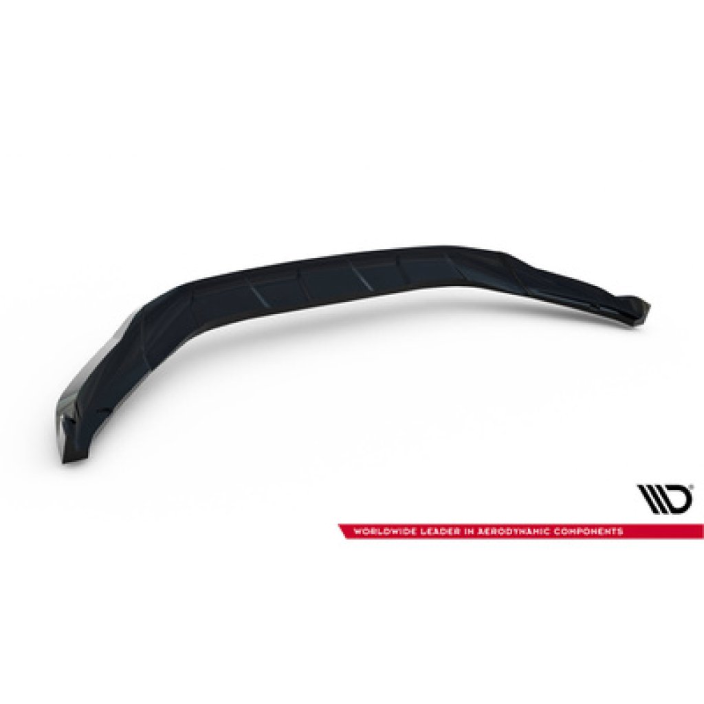 Maxton Design spoiler pod přední nárazník pro Ford Tourneo Courier Mk2, černý lesklý plast ABS