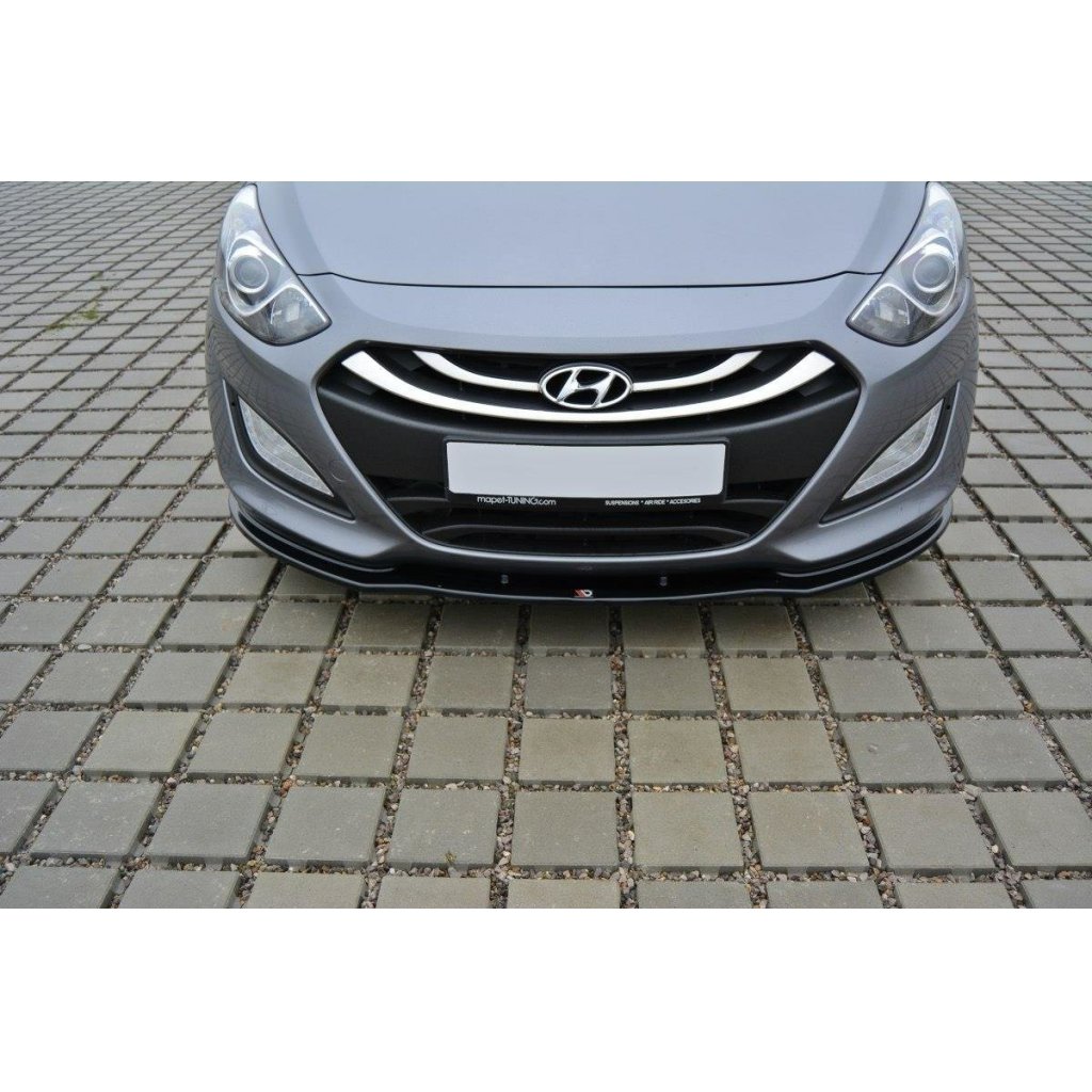 Maxton Design spoiler pod přední nárazník pro Hyundai I30 Mk2, černý lesklý plast ABS