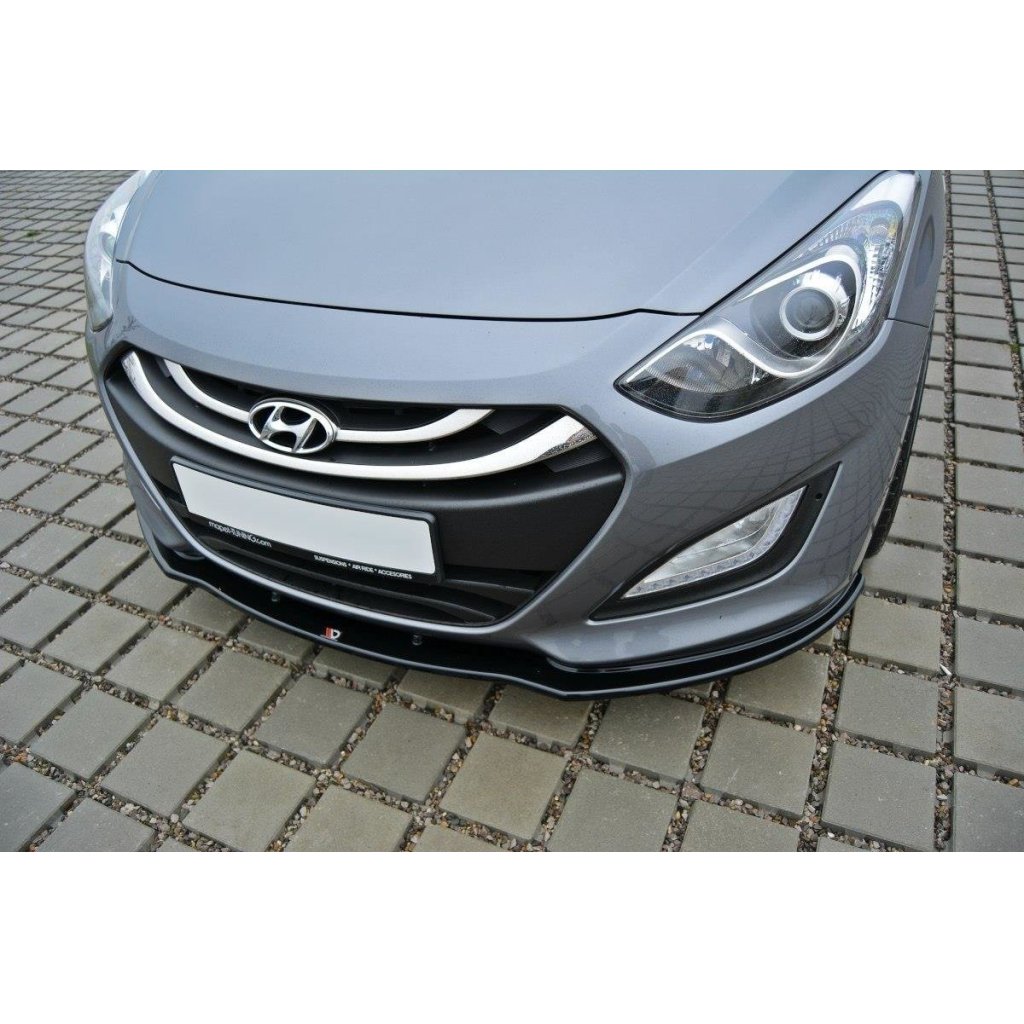 Maxton Design spoiler pod přední nárazník pro Hyundai I30 Mk2, černý lesklý plast ABS
