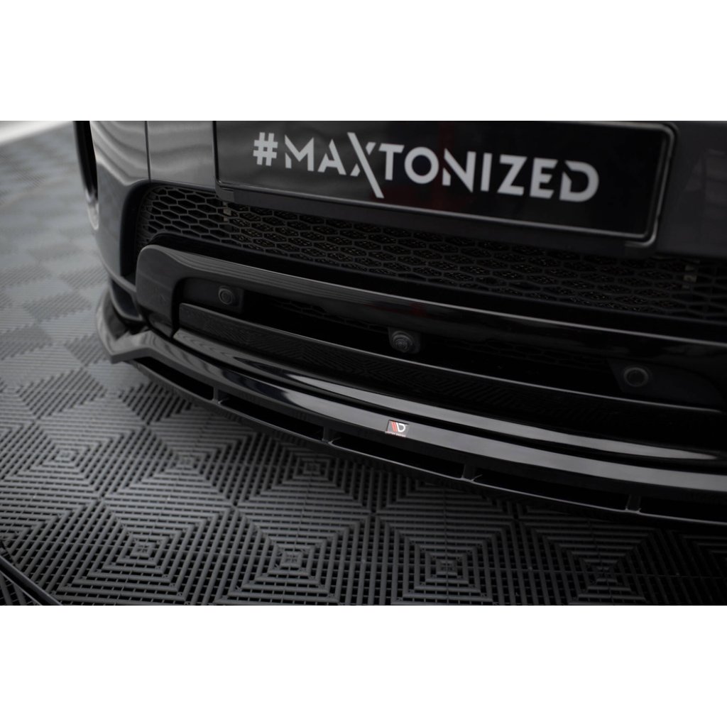 Maxton Design spoiler pod přední nárazník pro Land rover Range Rover Evoque Mk1 Facelift, černý lesklý plast ABS, HSE Dynamic