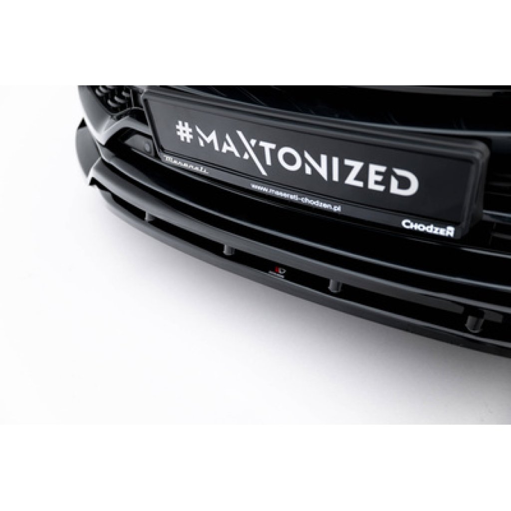 Maxton Design spoiler pod přední nárazník pro Maserati Levante Mk1 GT Facelift, černý lesklý plast ABS