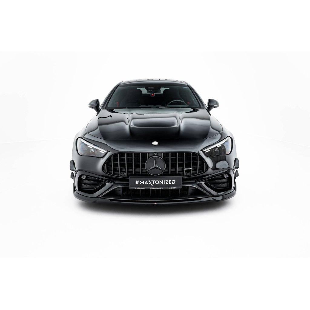 Maxton Design spoiler pod přední nárazník pro Mercedes CLE C236 53 AMG, černý lesklý plast ABS