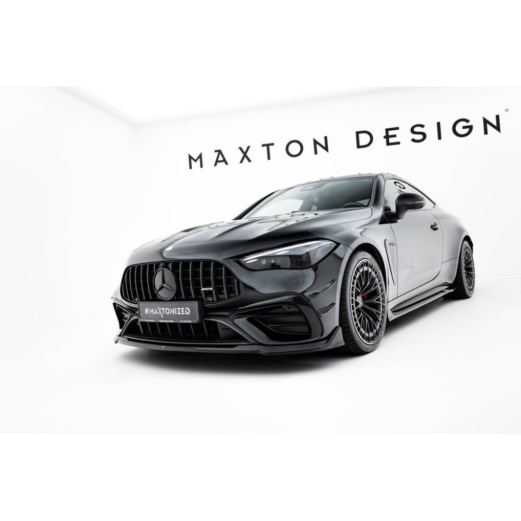 Maxton Design spoiler pod přední nárazník pro Mercedes CLE C236 53 AMG, černý lesklý plast ABS