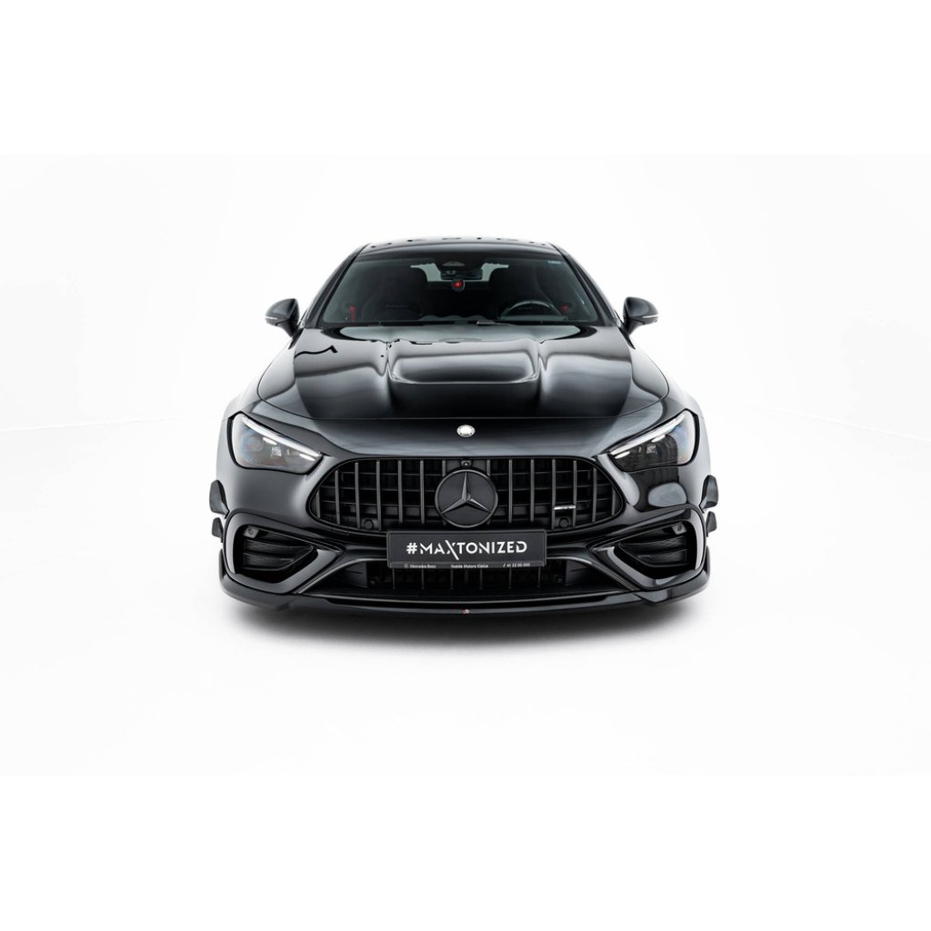 Maxton Design spoiler pod přední nárazník pro Mercedes CLE C236 53 AMG, černý lesklý plast ABS