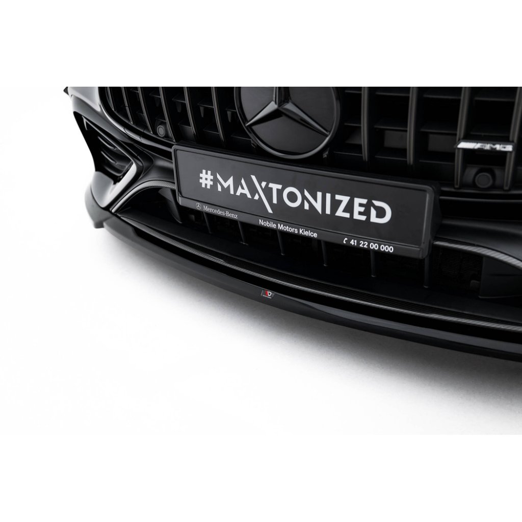 Maxton Design spoiler pod přední nárazník pro Mercedes CLE C236 53 AMG, černý lesklý plast ABS