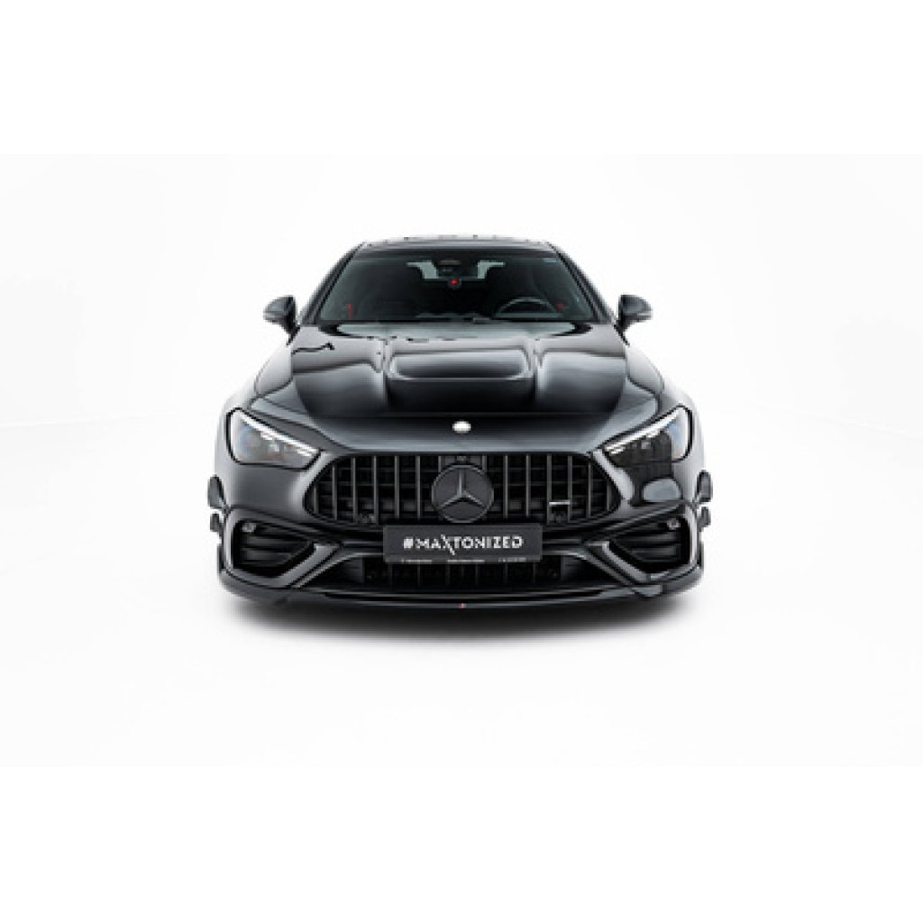 Maxton Design spoiler pod přední nárazník pro Mercedes CLE C236 53 AMG, černý lesklý plast ABS