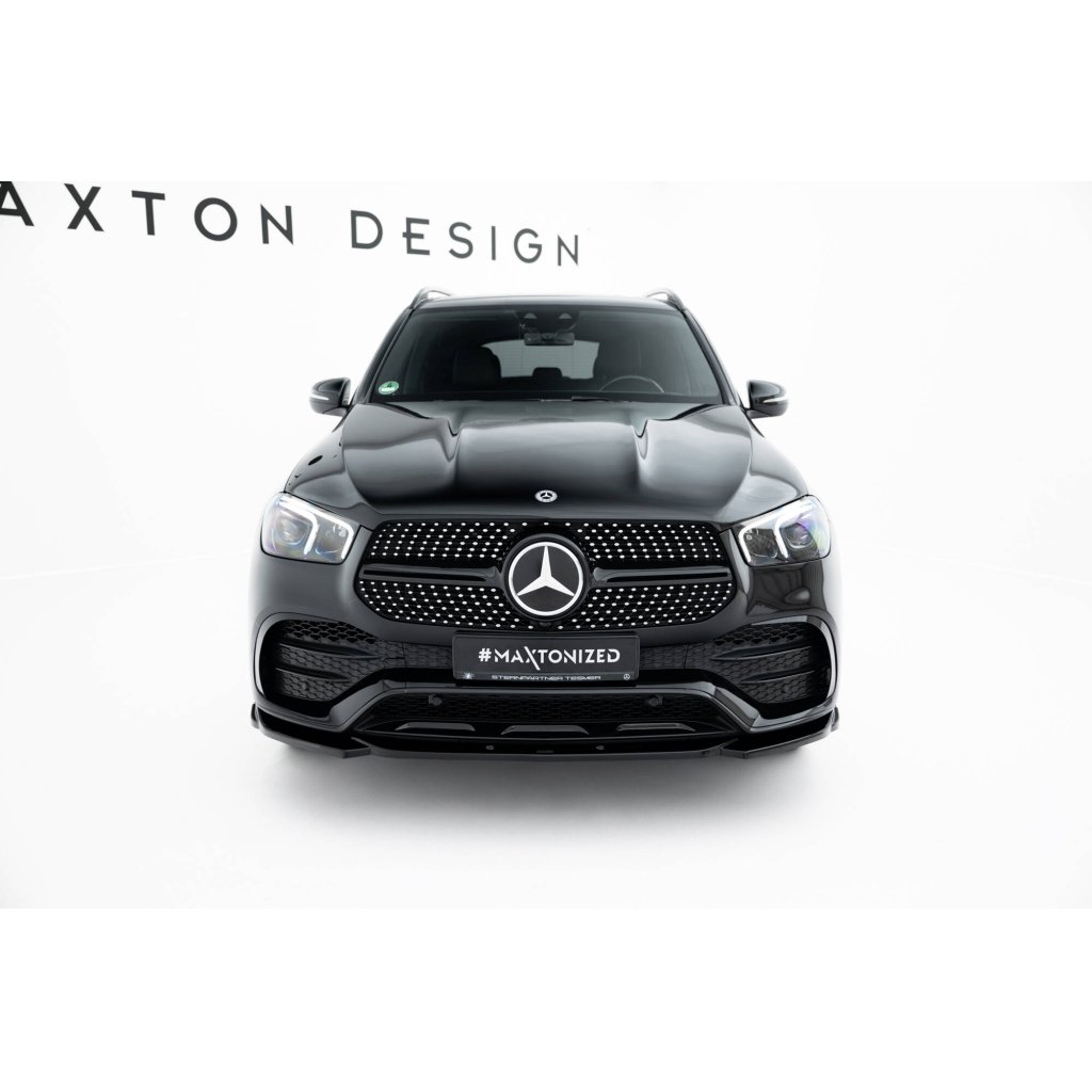 Maxton Design spoiler pod přední nárazník pro Mercedes GLE Coupe C167, černý lesklý plast ABS, AMG / AMG-Line