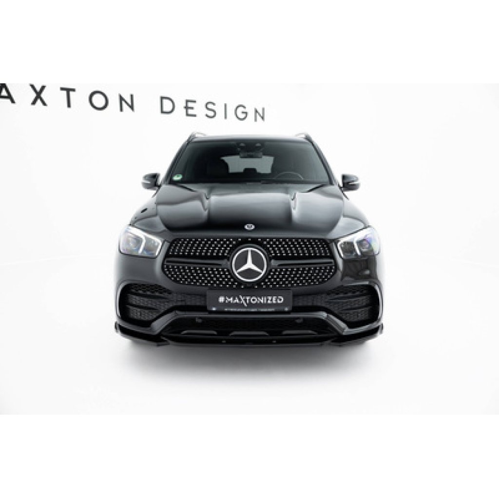 Maxton Design spoiler pod přední nárazník pro Mercedes GLE Coupe C167, černý lesklý plast ABS, AMG / AMG-Line