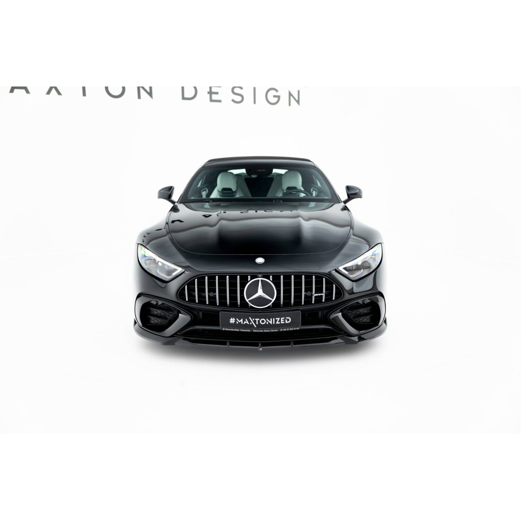 Maxton Design spoiler pod přední nárazník pro Mercedes SL R232/AMG 63, černý lesklý plast ABS