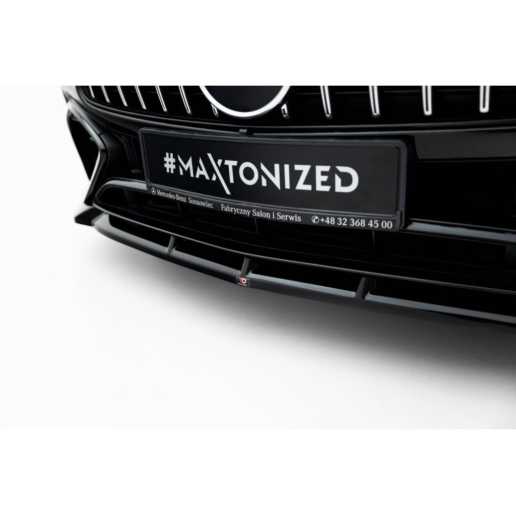 Maxton Design spoiler pod přední nárazník pro Mercedes SL R232/AMG 63, černý lesklý plast ABS