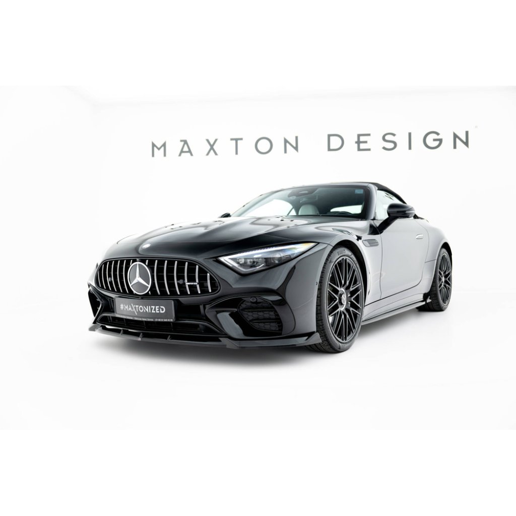 Maxton Design spoiler pod přední nárazník pro Mercedes SL R232/AMG 63, černý lesklý plast ABS