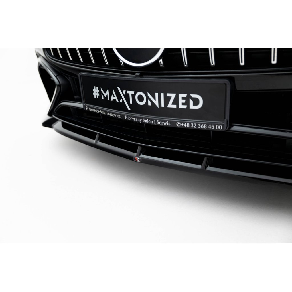 Maxton Design spoiler pod přední nárazník pro Mercedes SL R232/AMG 63, černý lesklý plast ABS