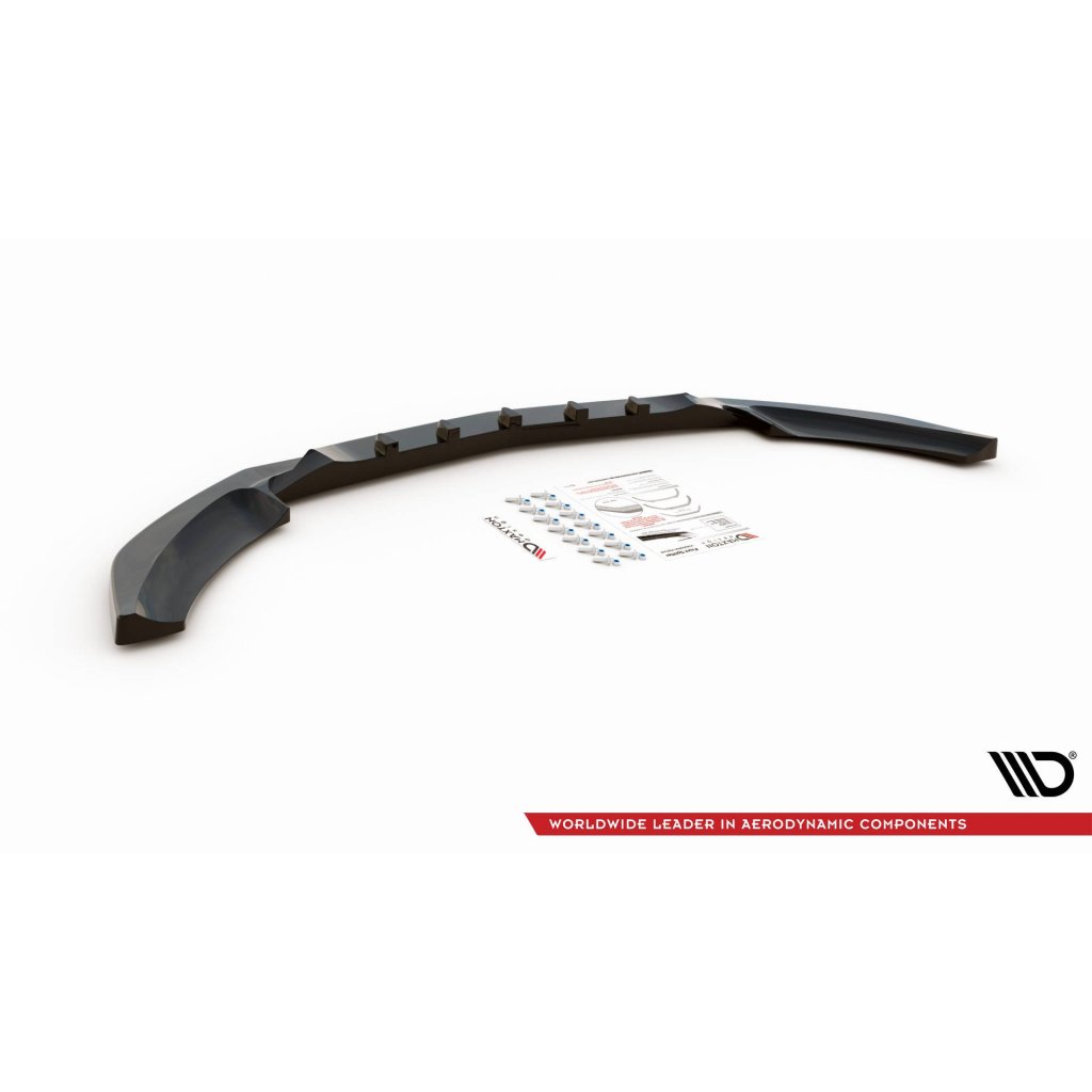 Maxton Design spoiler pod přední nárazník pro Mercedes třída C W205/Standard, černý lesklý plast ABS