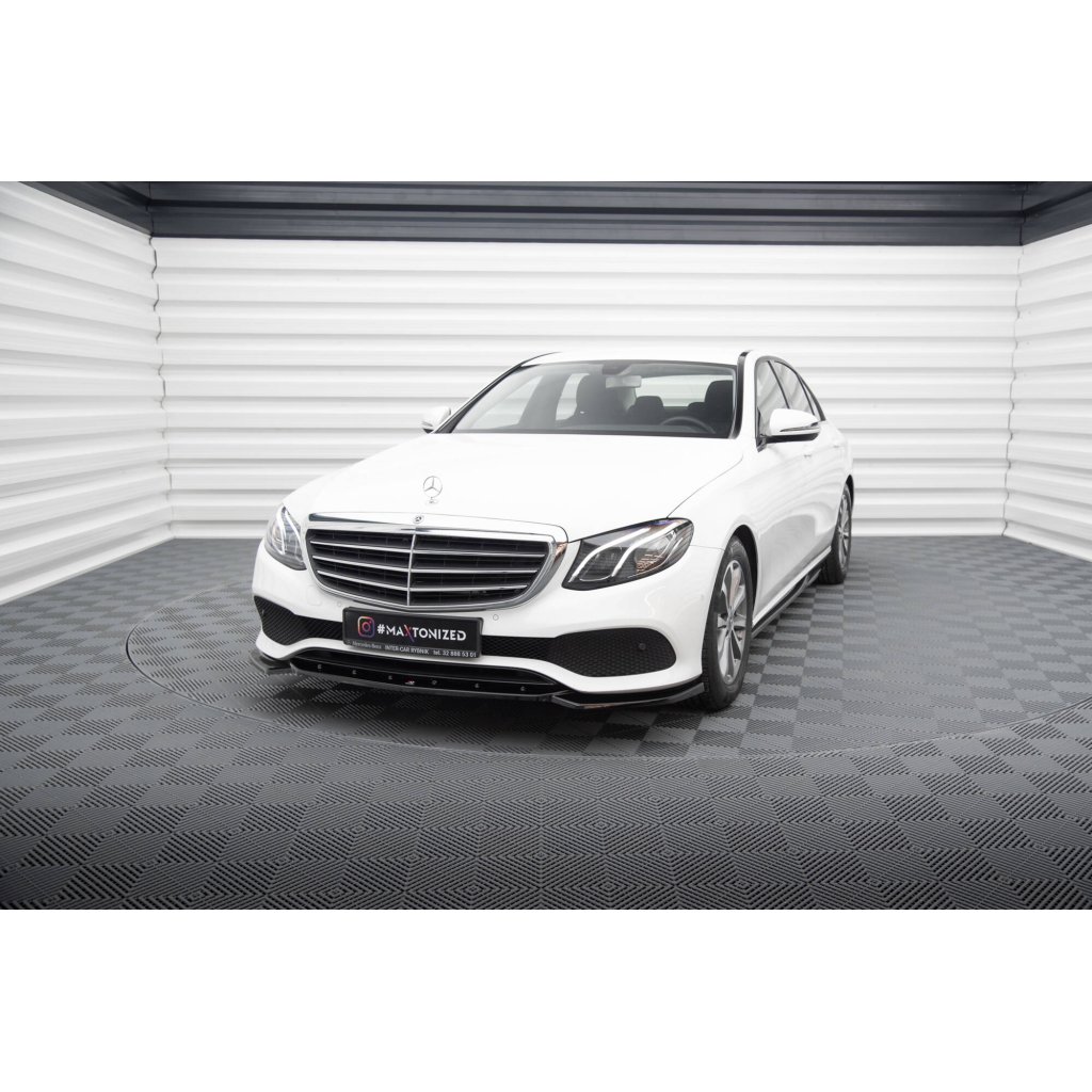 Maxton Design spoiler pod přední nárazník pro Mercedes třída E W213/Standard, černý lesklý plast ABS