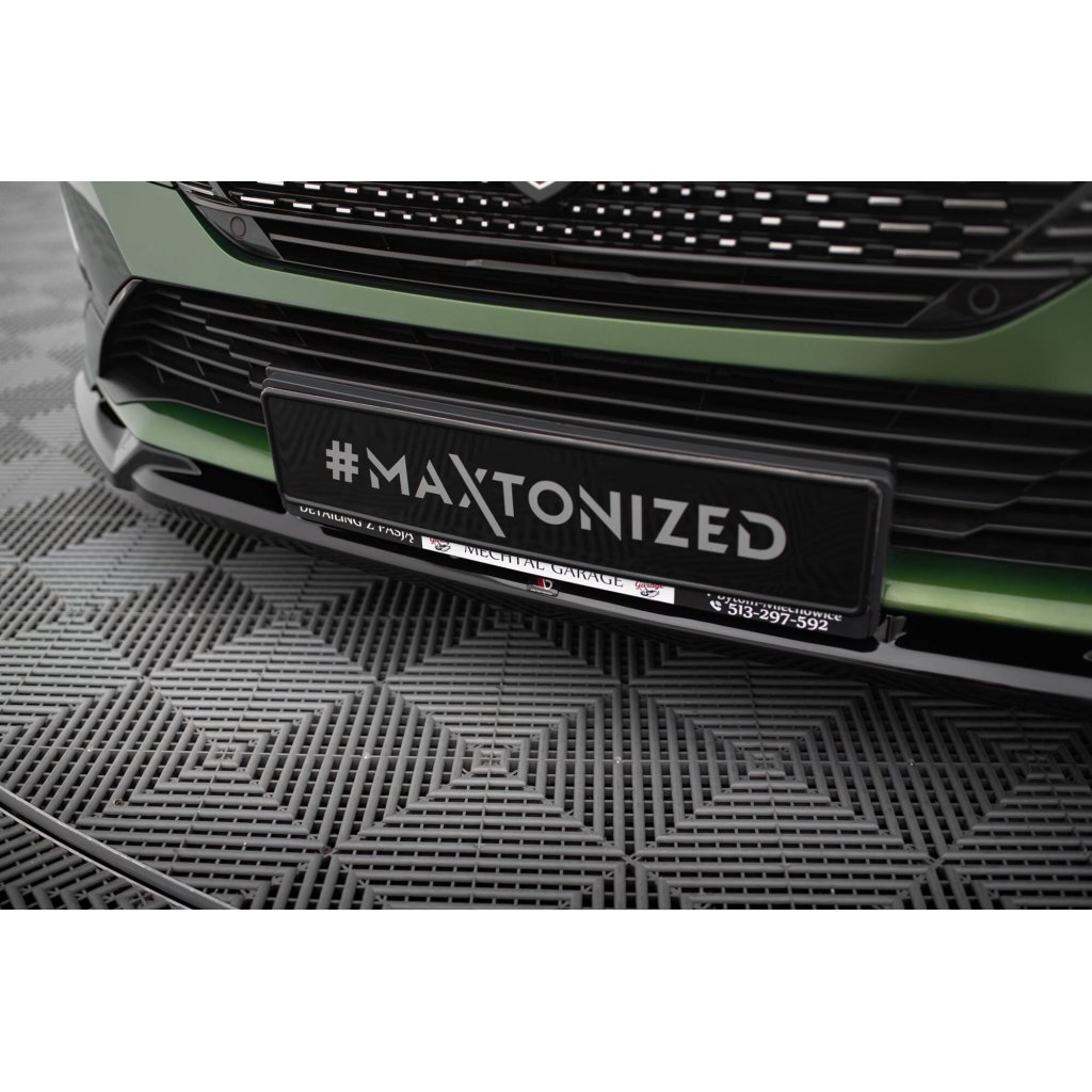 Maxton Design spoiler pod přední nárazník pro Peugeot 308 GT Mk3, černý lesklý plast ABS, SW/Hatchback
