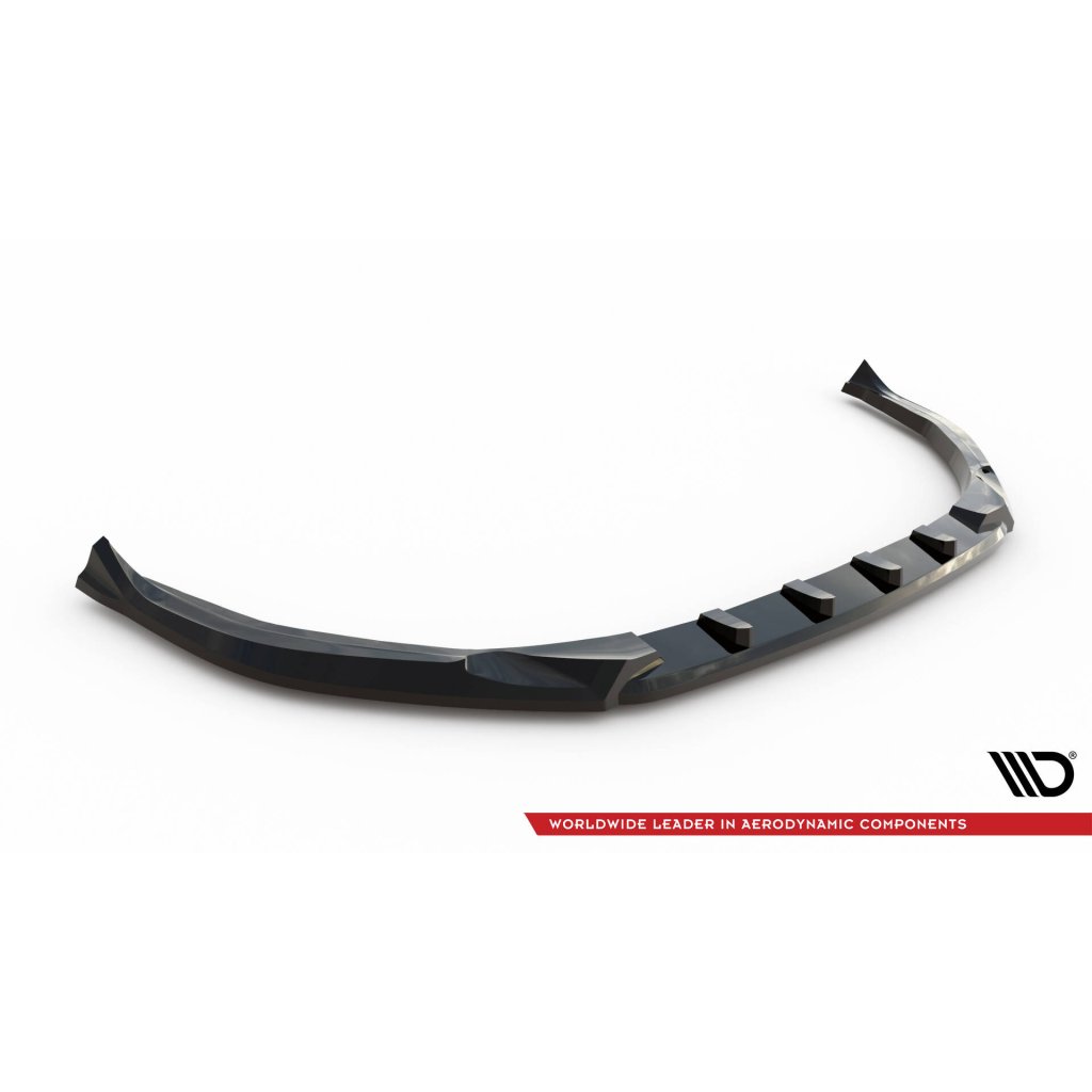Maxton Design spoiler pod přední nárazník pro Peugeot 308 GT Mk3, černý lesklý plast ABS, SW/Hatchback