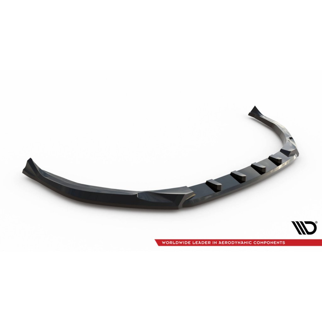 Maxton Design spoiler pod přední nárazník pro Peugeot 308 GT Mk3, černý lesklý plast ABS, SW/Hatchback