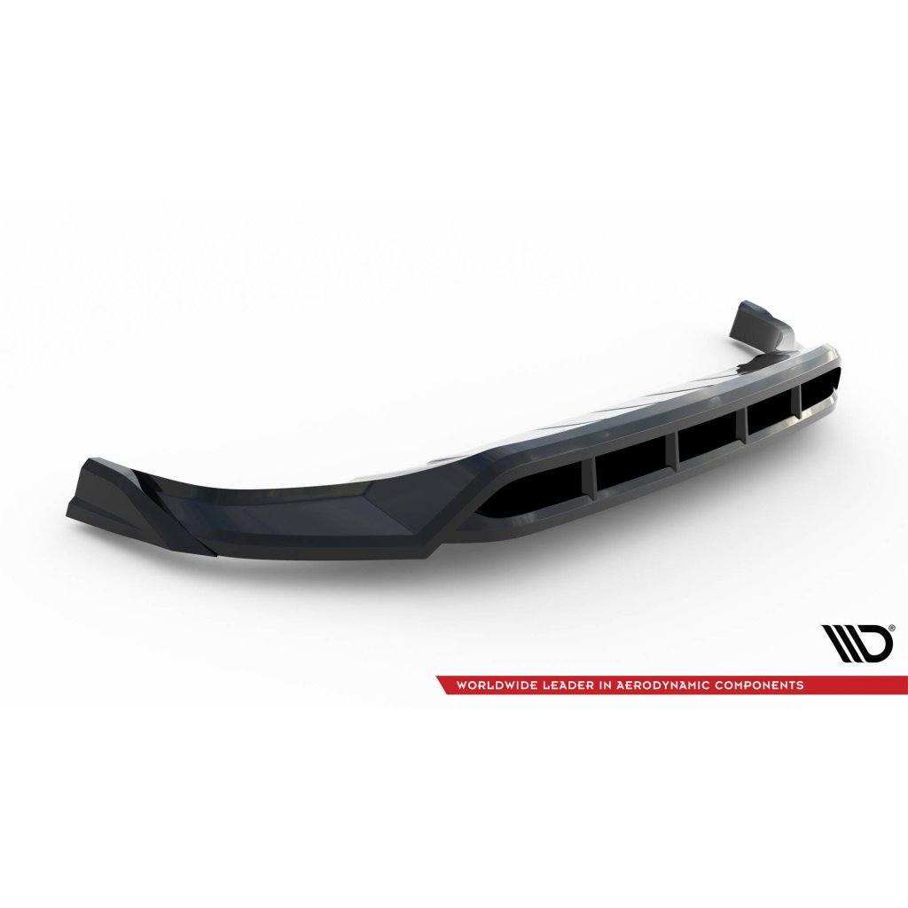 Maxton Design spoiler pod přední nárazník pro Porsche Cayenne Mk3 Facelift, černý lesklý plast ABS, Turbo E-Hybrid, Sport Design SUV / Coupe - S/ E-Hybrid/ S E-Hybrid