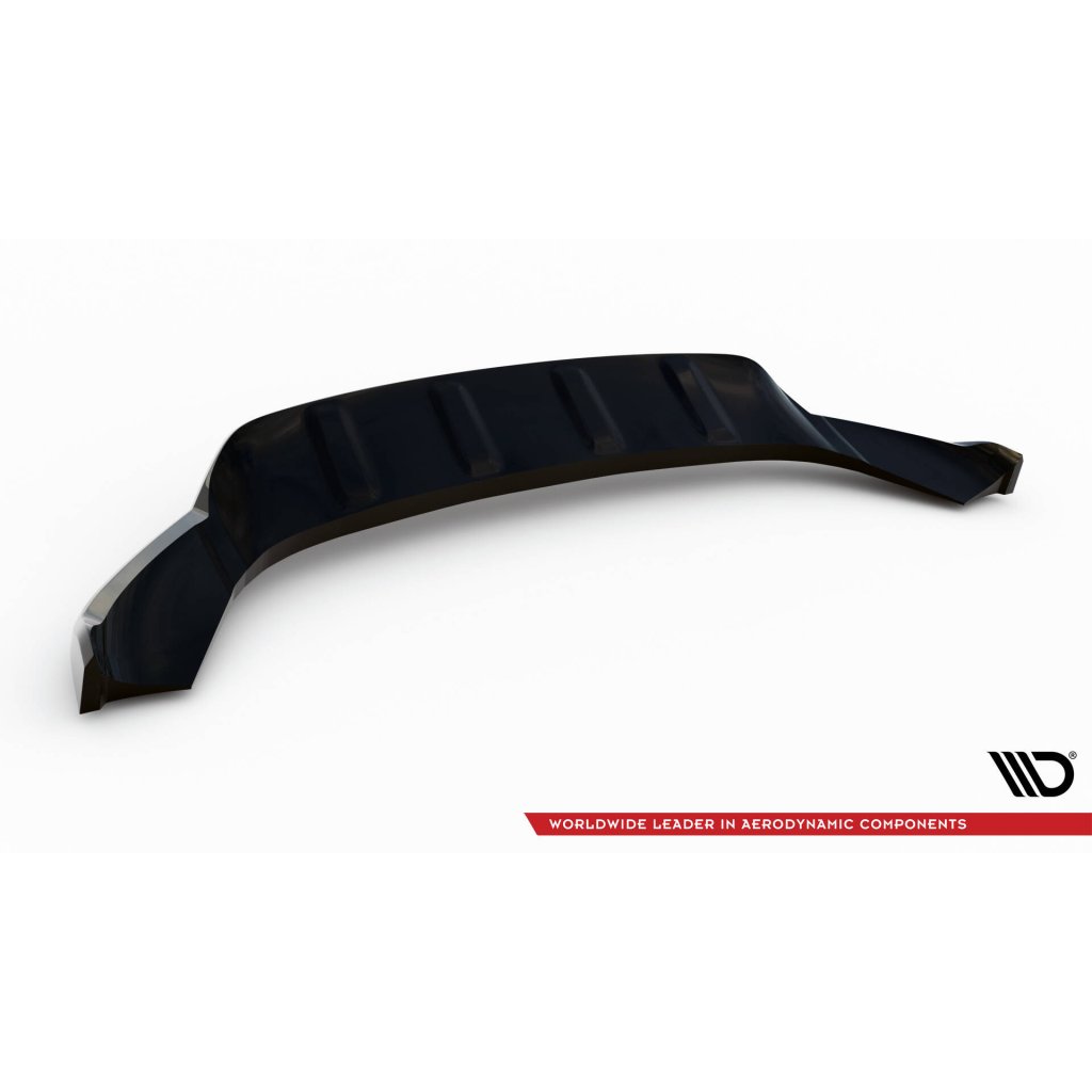 Maxton Design spoiler pod přední nárazník pro Porsche Macan Mk1, černý lesklý plast ABS, Turbo