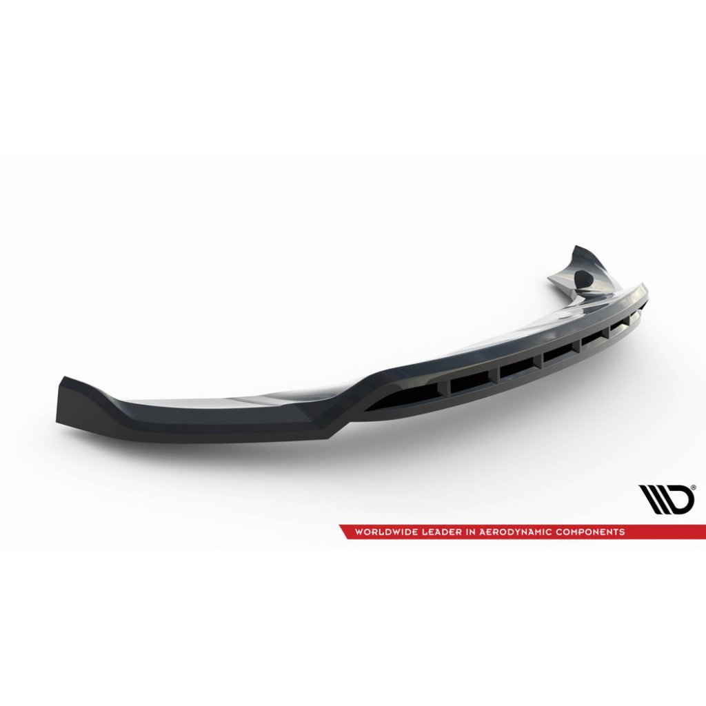 Maxton Design spoiler pod přední nárazník pro Porsche Macan Mk1, černý lesklý plast ABS, Turbo