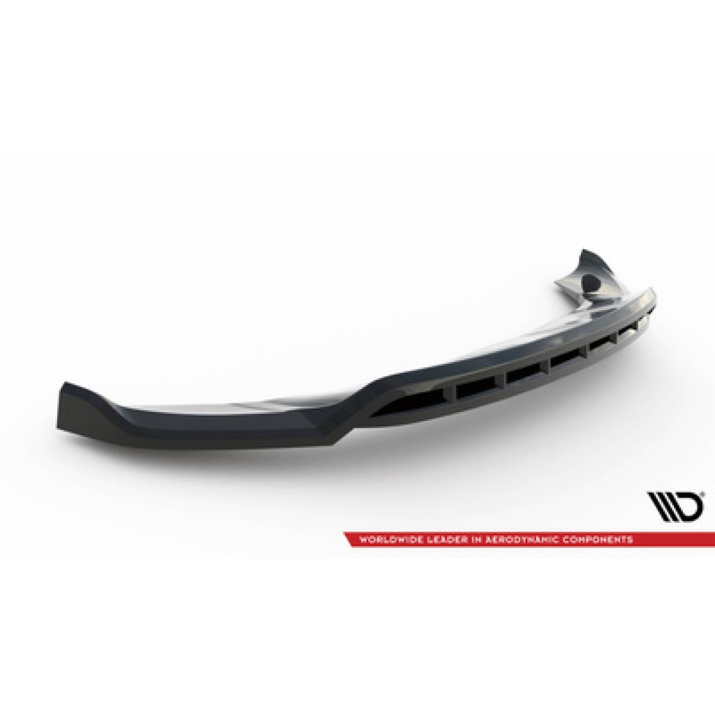 Maxton Design spoiler pod přední nárazník pro Porsche Macan Mk1, černý lesklý plast ABS, Turbo