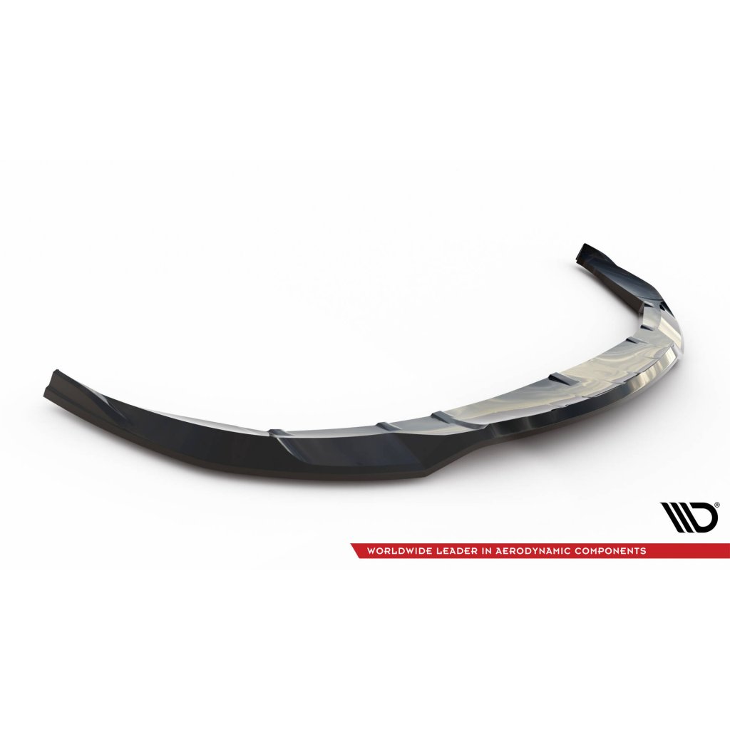Maxton Design spoiler pod přední nárazník pro Porsche Taycan 4S, černý lesklý plast ABS, Cross Turismo