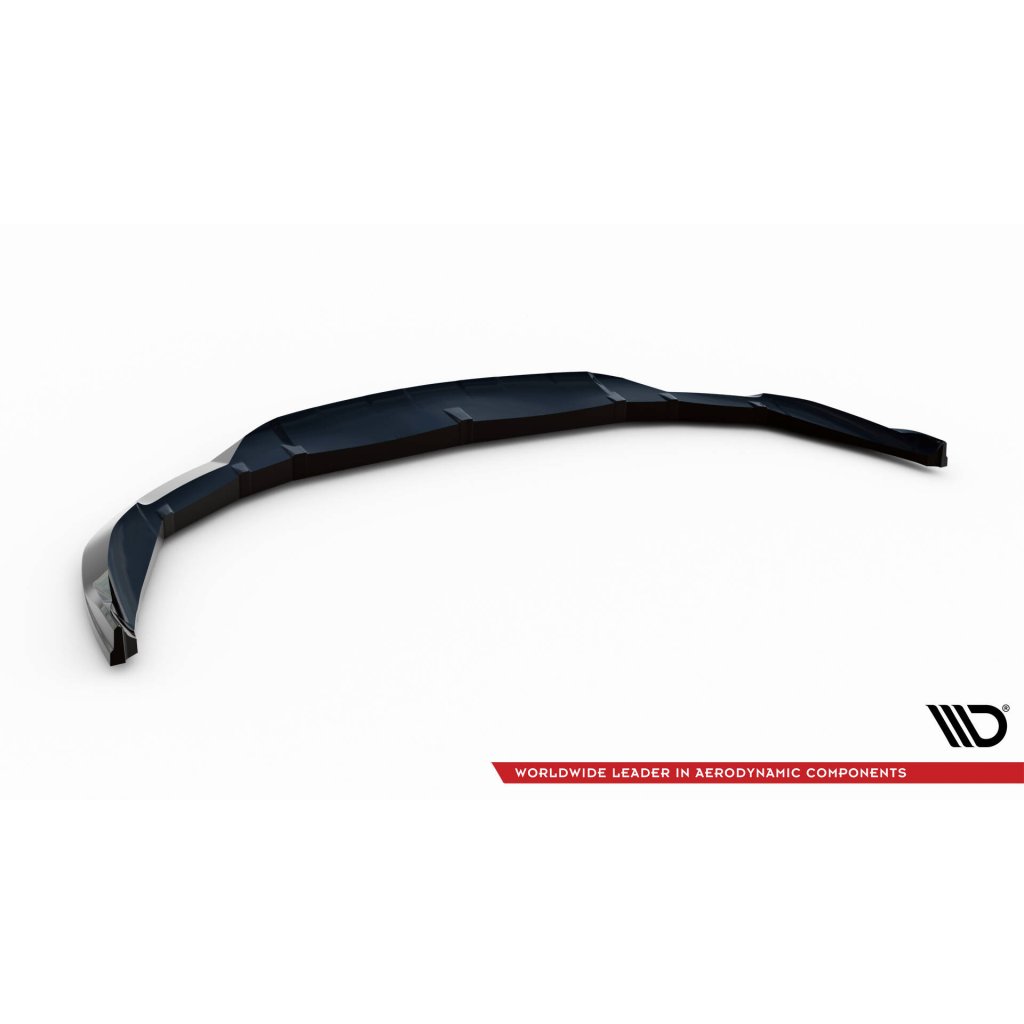 Maxton Design spoiler pod přední nárazník pro Porsche Taycan 4S, černý lesklý plast ABS, Cross Turismo
