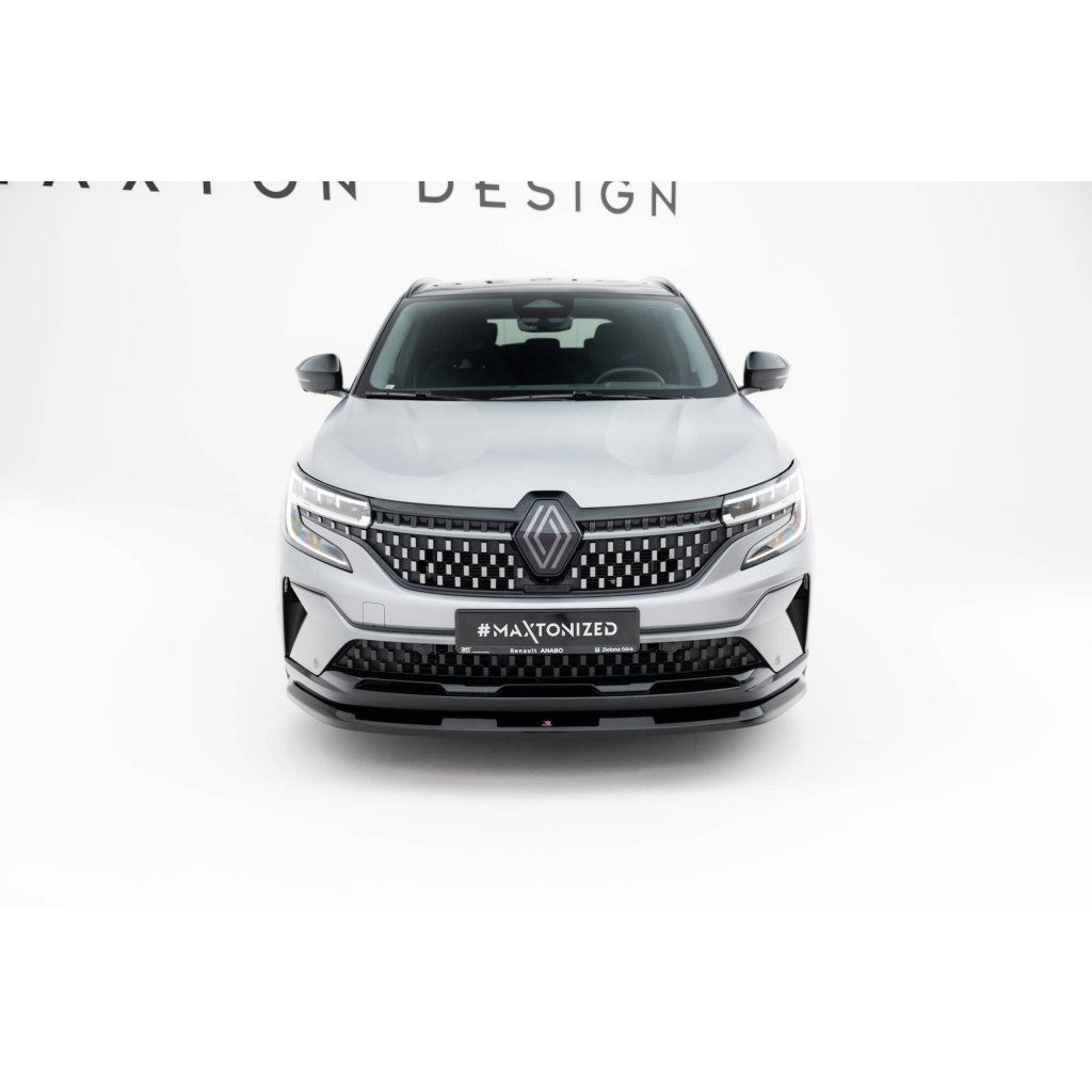 Maxton Design spoiler pod přední nárazník pro Renault Austral Mk1, černý lesklý plast ABS, Iconic, Iconic Esprit Alpine