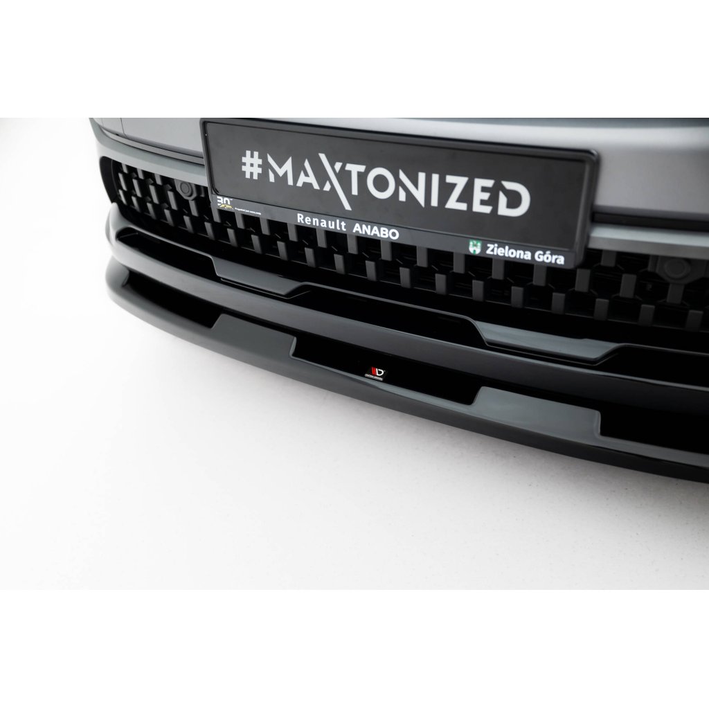 Maxton Design spoiler pod přední nárazník pro Renault Austral Mk1, černý lesklý plast ABS, Iconic, Iconic Esprit Alpine