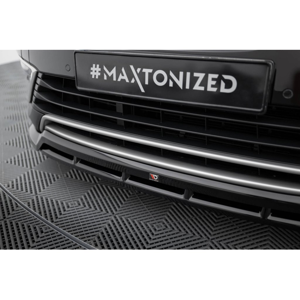 Maxton Design spoiler pod přední nárazník pro Renault Espace Mk5 Facelift, černý lesklý plast ABS