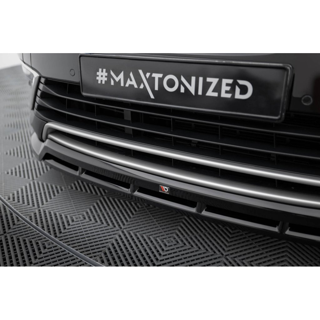 Maxton Design spoiler pod přední nárazník pro Renault Espace Mk5 Facelift, černý lesklý plast ABS