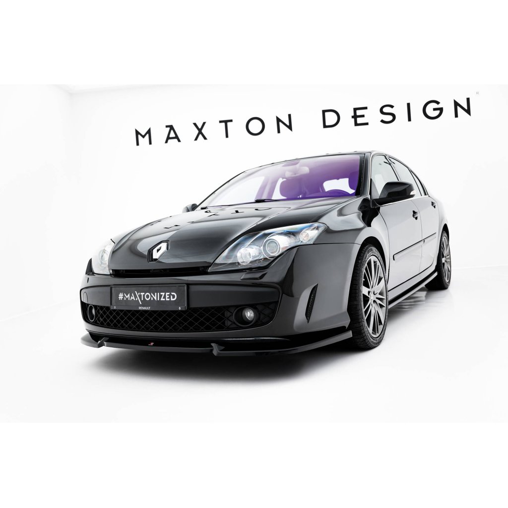 Maxton Design spoiler pod přední nárazník pro Renault Laguna GT Mk3, černý lesklý plast ABS