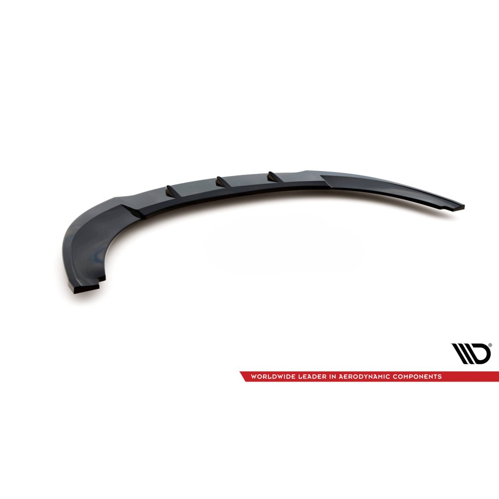 Maxton Design spoiler pod přední nárazník pro Seat Leon Cupra Mk2, černý lesklý plast ABS